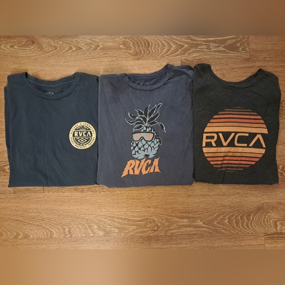 14-pc bundle HURLEY VOLCOM RVCA QUIKSILVER Tee Shirts Mens Large - Picture 3 of 4